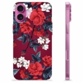 Coque iPhone 16 Plus en TPU - Fleurs Vintage