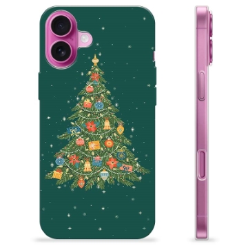 Coque iPhone 16 Plus en TPU - Sapin de Noël