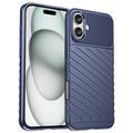 Coque iPhone 16 Plus en TPU - Série Thunder - Bleue