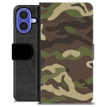 Étui Portefeuille Premium iPhone 16 - Camouflage