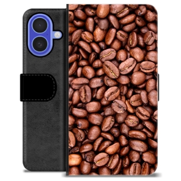 Étui Portefeuille Premium iPhone 16 - Grains de Café