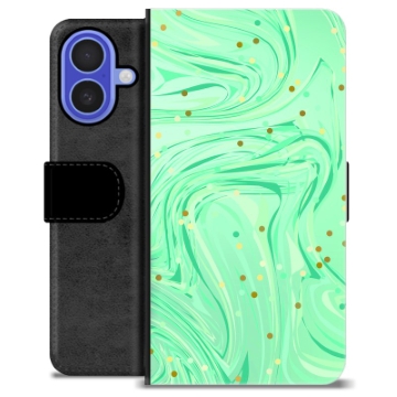 Étui Portefeuille Premium iPhone 16 - Menthe Verte