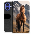 Étui Portefeuille Premium iPhone 16 - Cheval