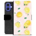 Étui Portefeuille Premium iPhone 16 - Motif Citron