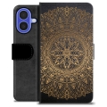 Étui Portefeuille Premium iPhone 16 - Mandala