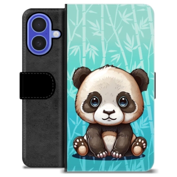 Étui Portefeuille Premium iPhone 16 - Panda