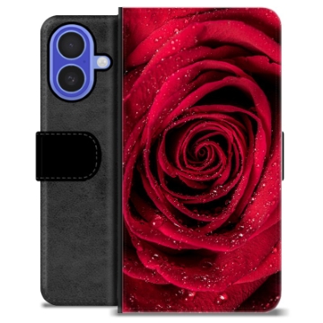 Étui Portefeuille Premium iPhone 16 - Rose