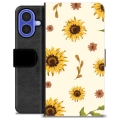 Étui Portefeuille Premium iPhone 16 - Tournesol