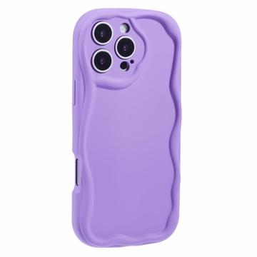 Coque iPhone 16 Pro en TPU Candy Color Wavy - Violete