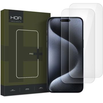 Protecteur d’Écran iPhone 16 Pro en Verre Trempé - Hofi Premium Pro+ - 2 Pièces - Transparente