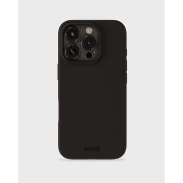 Coque iPhone 16 Pro en Silicone Holdit - Noire