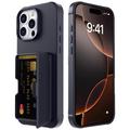 Coque Hybride iPhone 16 Pro avec Miroir et Porte-Cartes