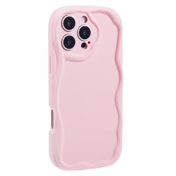Coque iPhone 16 Pro Max en TPU Candy Color Wavy - Rose