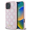 Coque iPhone 16 Pro Max Guess Peony Script - Compatible MagSafe - Rose