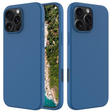 Coque iPhone 16 Pro Max en Silicone Liquide - Bleue