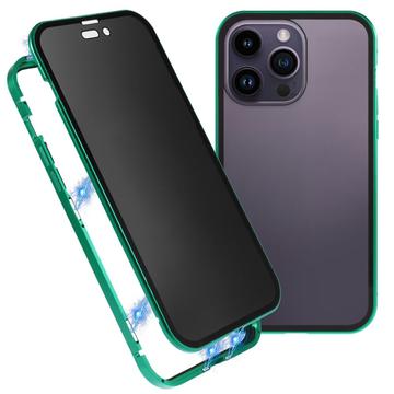 Coque Magnétique iPhone 16 Pro Max avec Verre Trempé - Confidentialité - Verte