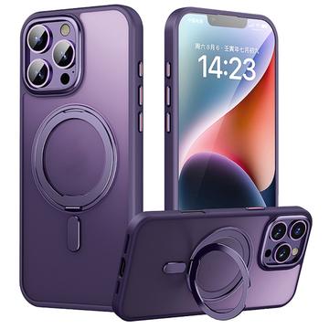 Coque hybride iPhone 16 Pro Max à béquille magnétique - Violete