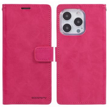 Étui Portefeuille iPhone 16 Pro Max Mercury Goospery Blue Moon - Rose Vif