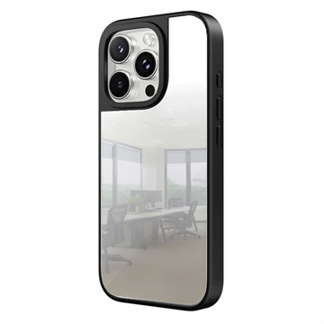 Coque miroir iPhone 16 Pro Max - Compatible MagSafe - Noire