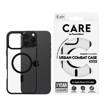 Coque iPhone 16 Pro Max PanzerGlass Care Urban Combat - Compatible MagSafe - Noire