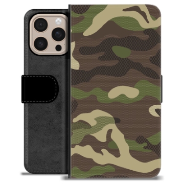 Étui Portefeuille Premium iPhone 16 Pro Max - Camouflage