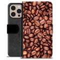 Étui Portefeuille Premium iPhone 16 Pro Max - Grains de Café