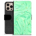 Étui Portefeuille Premium iPhone 16 Pro Max - Menthe Verte