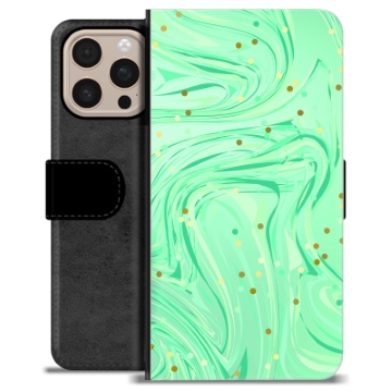Étui Portefeuille Premium iPhone 16 Pro Max - Menthe Verte