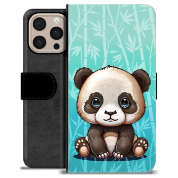 Étui Portefeuille Premium iPhone 16 Pro Max - Panda