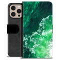 Étui Portefeuille Premium iPhone 16 Pro Max - Vagues