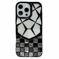 Coque pour iPhone 16 Pro Max Rhinestone Geometric Diamond Pattern
