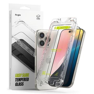 Protection d\'écran iPhone 16 Pro Max en verre trempé Ringke Easy Slide - 2 Pcs.