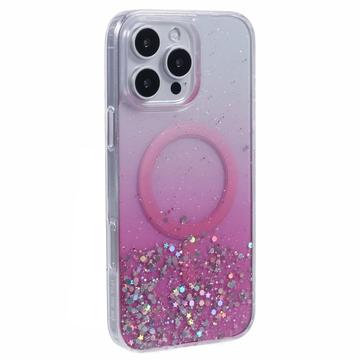 Coque MagSafe iPhone 16 Pro Max Sparkle Glow - Rose