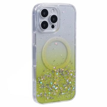 Coque MagSafe iPhone 16 Pro Max Sparkle Glow - Jaune