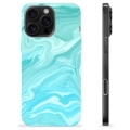 Coque iPhone 16 Pro Max en TPU - Marbre Bleu