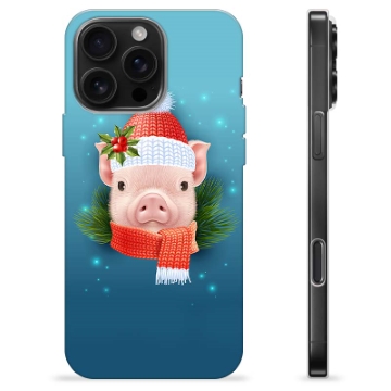 Coque iPhone 16 Pro Max en TPU - Cochonnet d\'Hiver