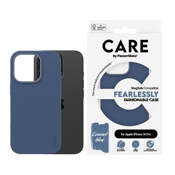 Coque iPhone 16 Pro PanzerGlass Care Fearlessly Fashionable - Compatible MagSafe - Bleu