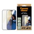 Protection d'écran iPhone 16 Pro PanzerGlass EyeCare Ultra-Wide Fit EasyAligner - Bordure noire