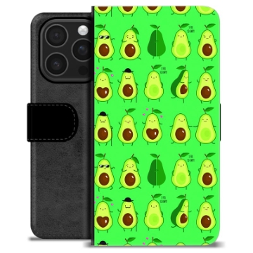 Étui Portefeuille Premium iPhone 16 Pro - Avocado Pattern