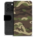 Étui Portefeuille Premium iPhone 16 Pro - Camouflage