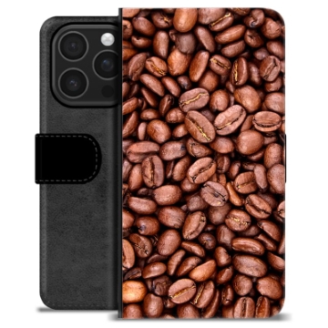 Étui Portefeuille Premium iPhone 16 Pro - Grains de Café