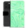 Étui Portefeuille Premium iPhone 16 Pro - Menthe Verte