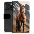 Étui Portefeuille Premium iPhone 16 Pro - Cheval
