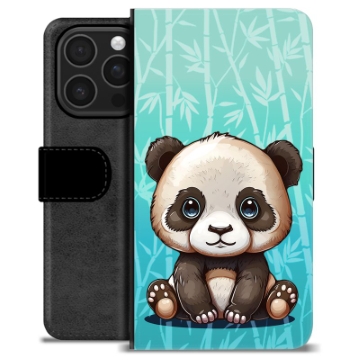Étui Portefeuille Premium iPhone 16 Pro - Panda