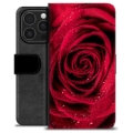 Étui Portefeuille Premium iPhone 16 Pro - Rose