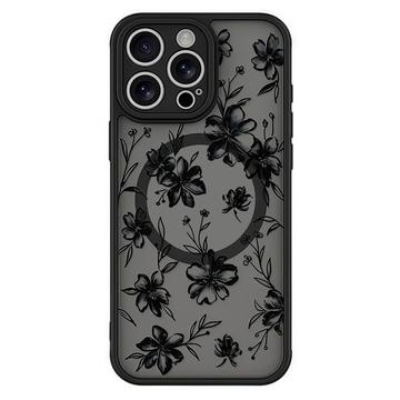 Coque iPhone 16 Pro magnétique protectrice - Fleurs d\'encre