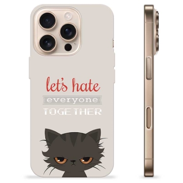 Coque iPhone 16 Pro en TPU - Chat en Colère