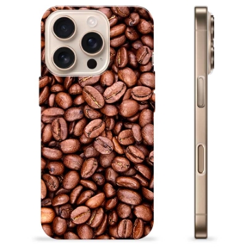 Coque iPhone 16 Pro en TPU - Grains de Café