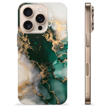 Coque iPhone 16 Pro en TPU - Marbre Jade