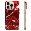 Coque iPhone 16 Pro en TPU - Marbre Rouge